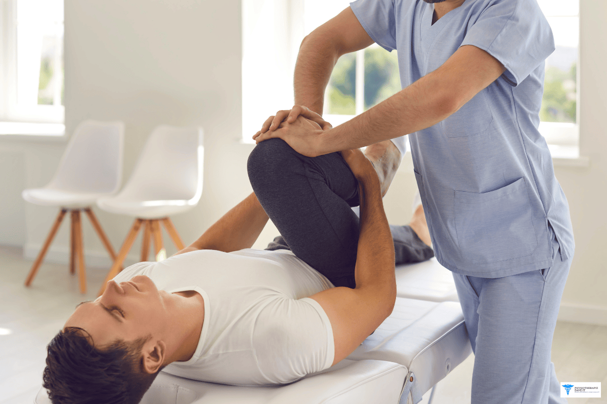 Physiotherapie in Dortmund-Praxis Physiotherapie in Dortmund: Person ist in der Anwendung Physio zu sehen.